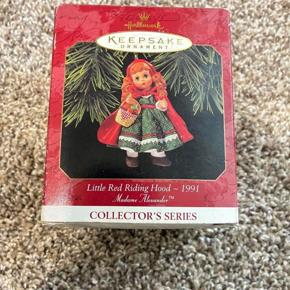 Hallmark Collectibles Ornament Little Red Riding Hood 1991 Madame Alexander